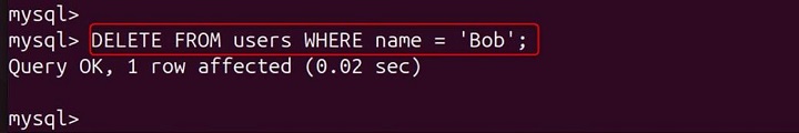mysql Command in Linux16