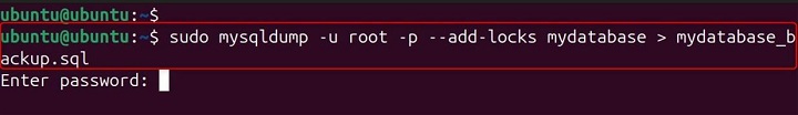 mysqldump Command in Linux10