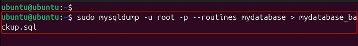mysqldump Command in Linux12