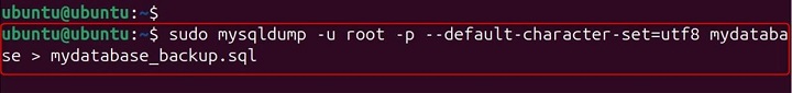 mysqldump Command in Linux16