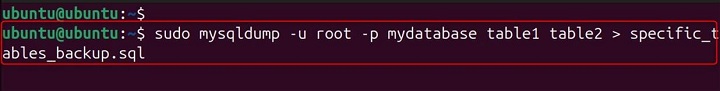 mysqldump Command in Linux4