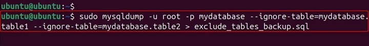 mysqldump Command in Linux5