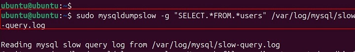 mysqldumpslow Command in Linux7