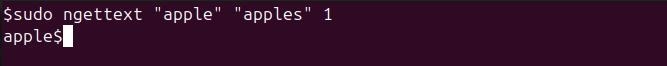 ngettext Command in Linux1