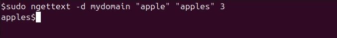 ngettext Command in Linux2