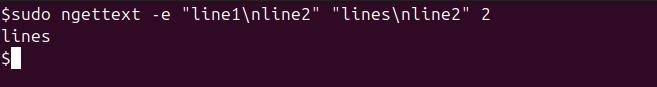 ngettext Command in Linux3