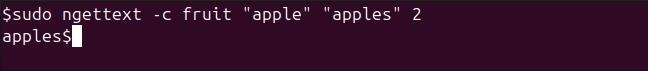 ngettext Command in Linux4