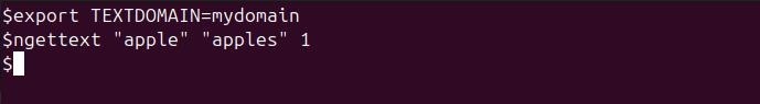 ngettext Command in Linux7
