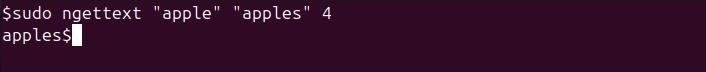 ngettext Command in Linux8