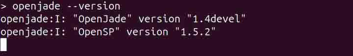openjade Command in Linux1