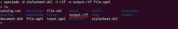 openjade Command in Linux3