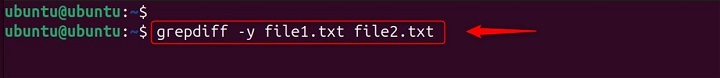 Output Customization Using grepdiff