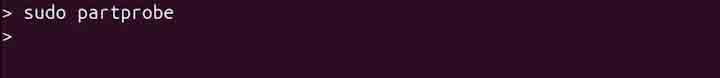 partprobe Command in Linux2