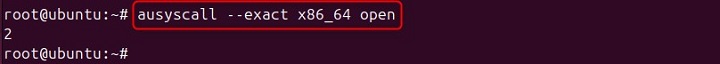 Perform Exact Match for System Call Name