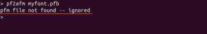 pf2afm Command in Linux1