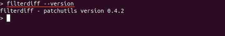 Prerequisites to Use filterdiff