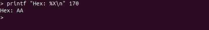 printf Command in Linux10