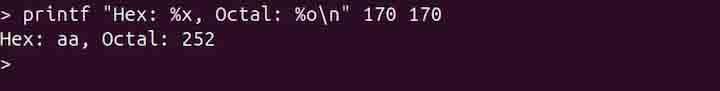 printf Command in Linux9