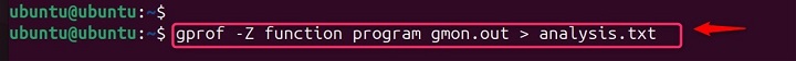 Profiling Specific Functions Using gprof