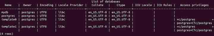 psql Command in Linux3