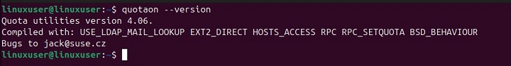 quotaon Command in Linux2