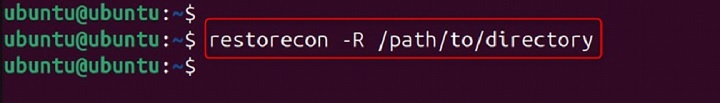 restorecon Command in Linux3