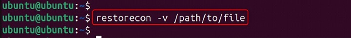 restorecon Command in Linux4