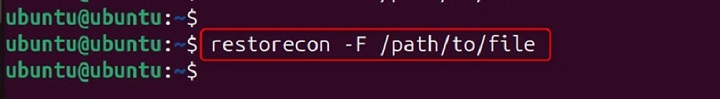 restorecon Command in Linux6
