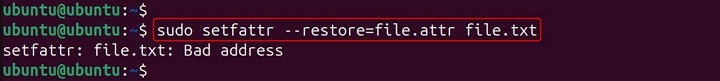 Restoring Extended Attributes 1