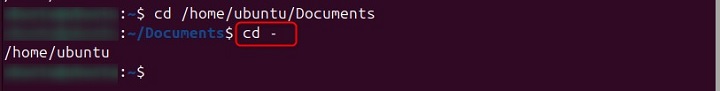 Return to the Previous Directory