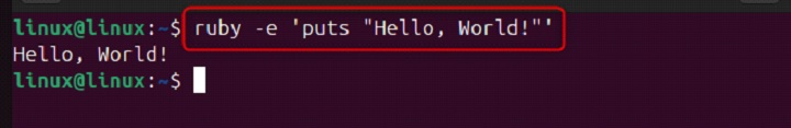 ruby Command in Linux3