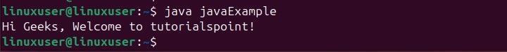 Run the Java File in javac