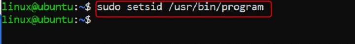 Running Program in New Session Using setsid