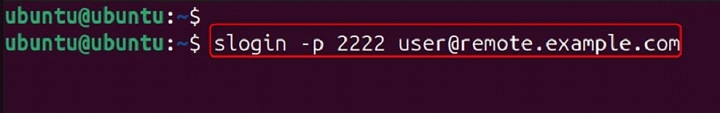 slogin Command in Linux4