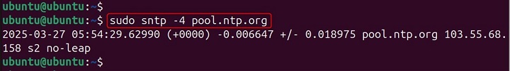 sntp Command in Linux2