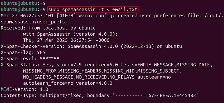 SpamAssassin Command in Linux9
