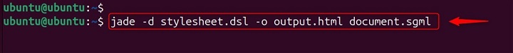 Specifying Output File in Jade Command
