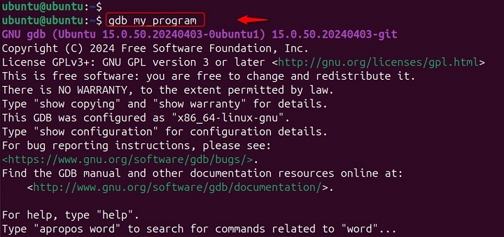 Starting gdb1