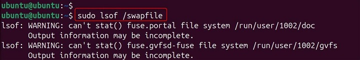 swapoff Command in Linux9