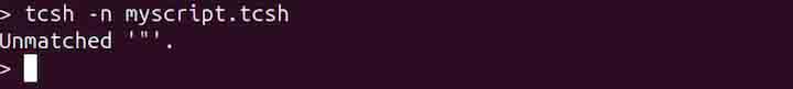 tcsh Command in Linux10