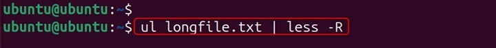 ul Command in Linux11