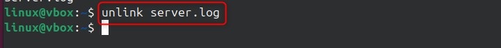 unlink Command in Linux1