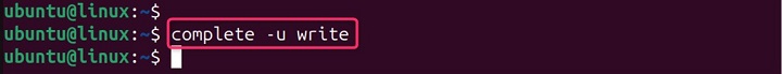 Username Completion complete Command