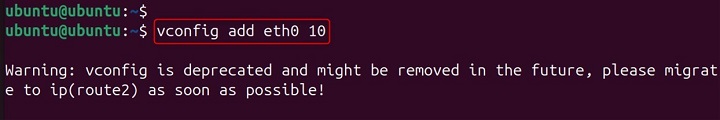 vconfig Command in Linux1