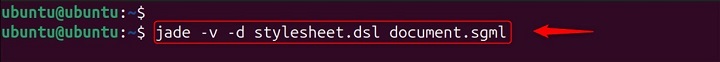 Verbose Mode in Jade Command