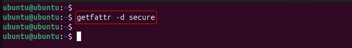 Verify the extended attribute