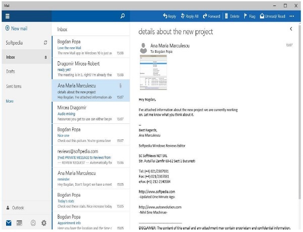 Loading Mail App