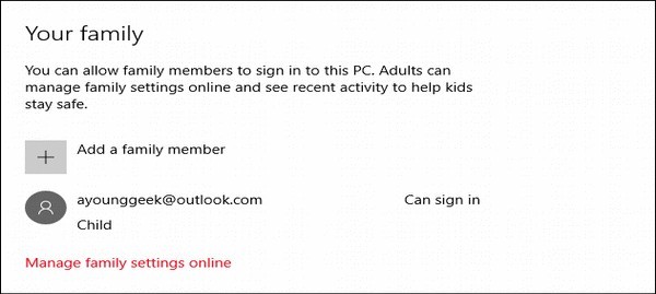 Windows 10 Account