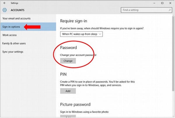 Sign-in Options