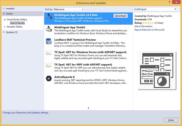 Multilingual app